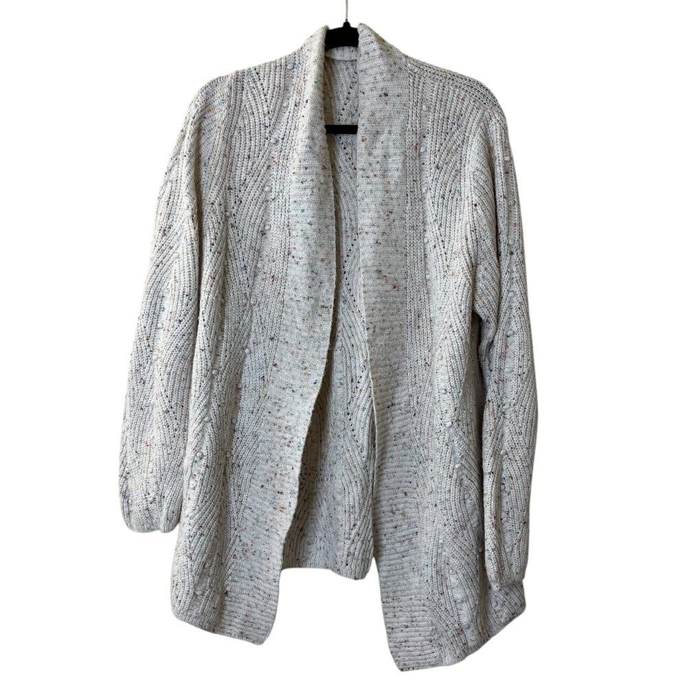 Talbots Chunky Knit Open Cardigan Sz M